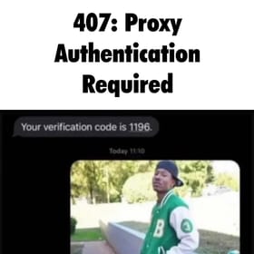 HTTP 407 Proxy Authentication Required